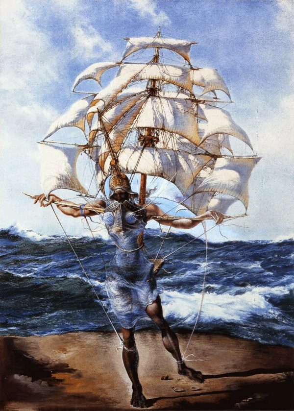Salvador Dali - The Ship - Reproductions of famous paintings, modern wall art, artistic paintings for walls