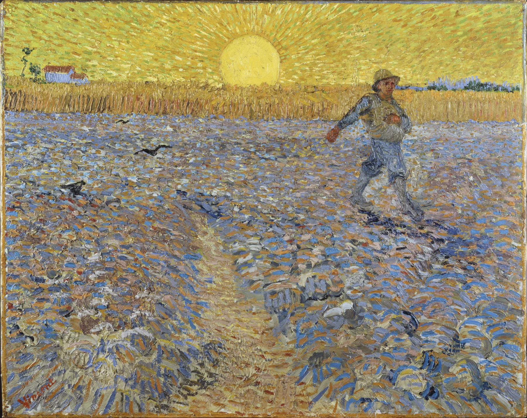 Vincent van Gogh – Der Sämann I – handgemalte Reproduktion auf Leinwand