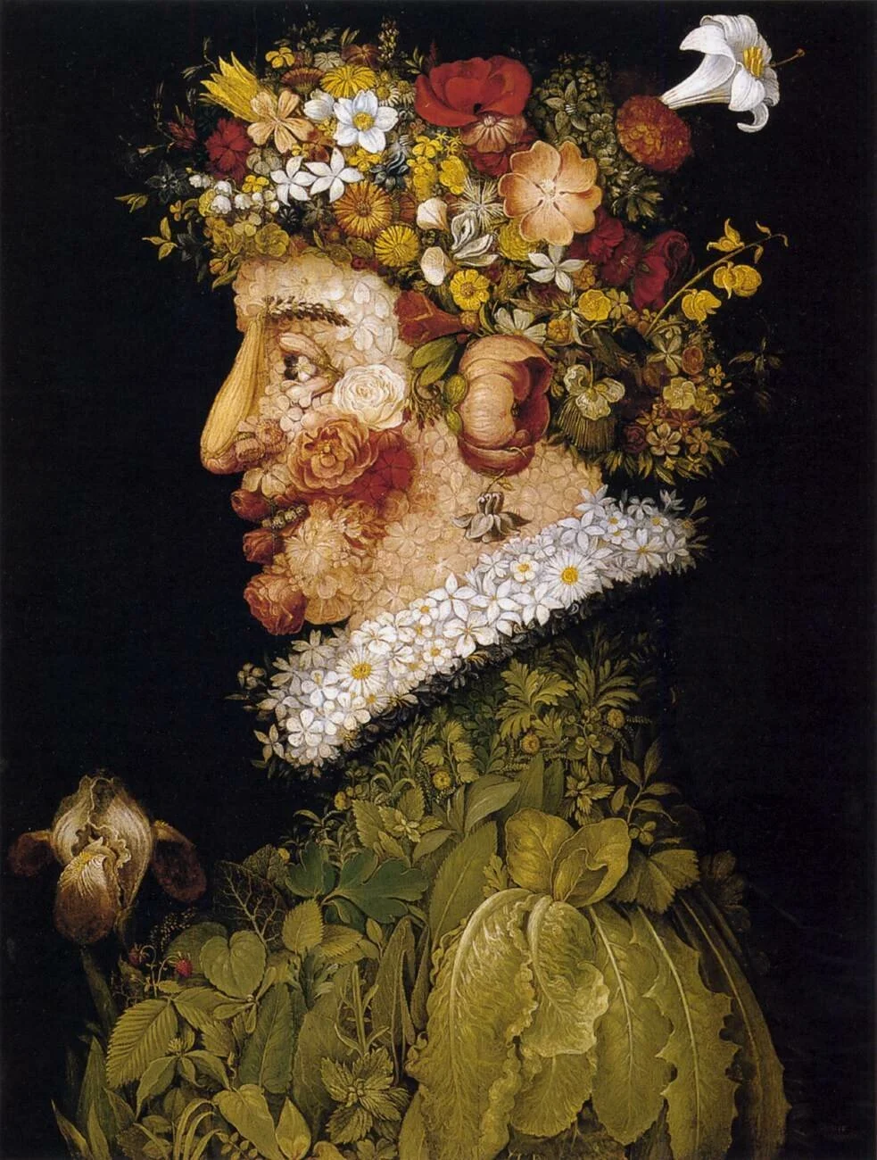 Giuseppe Arcimboldo – Der Frühling – handgemalte Reproduktion auf Leinwand
