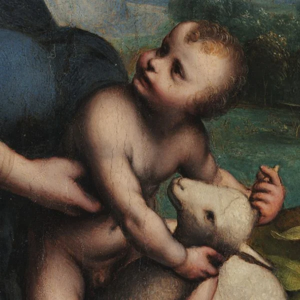 Leonardo da Vinci - The Virgin and Child - reproduction of famous painting, painting on canvas