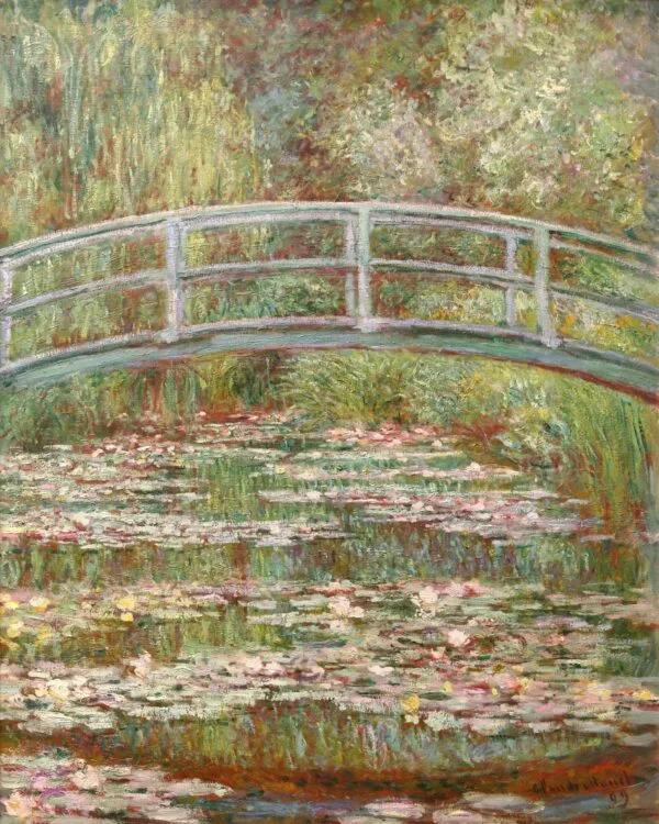 Vodeni ljiljan - Japanski most - Claude Monet - Ručno naslikane reprodukcije poznatih slikara, moderne zidne slike, umjetničke slike za zid