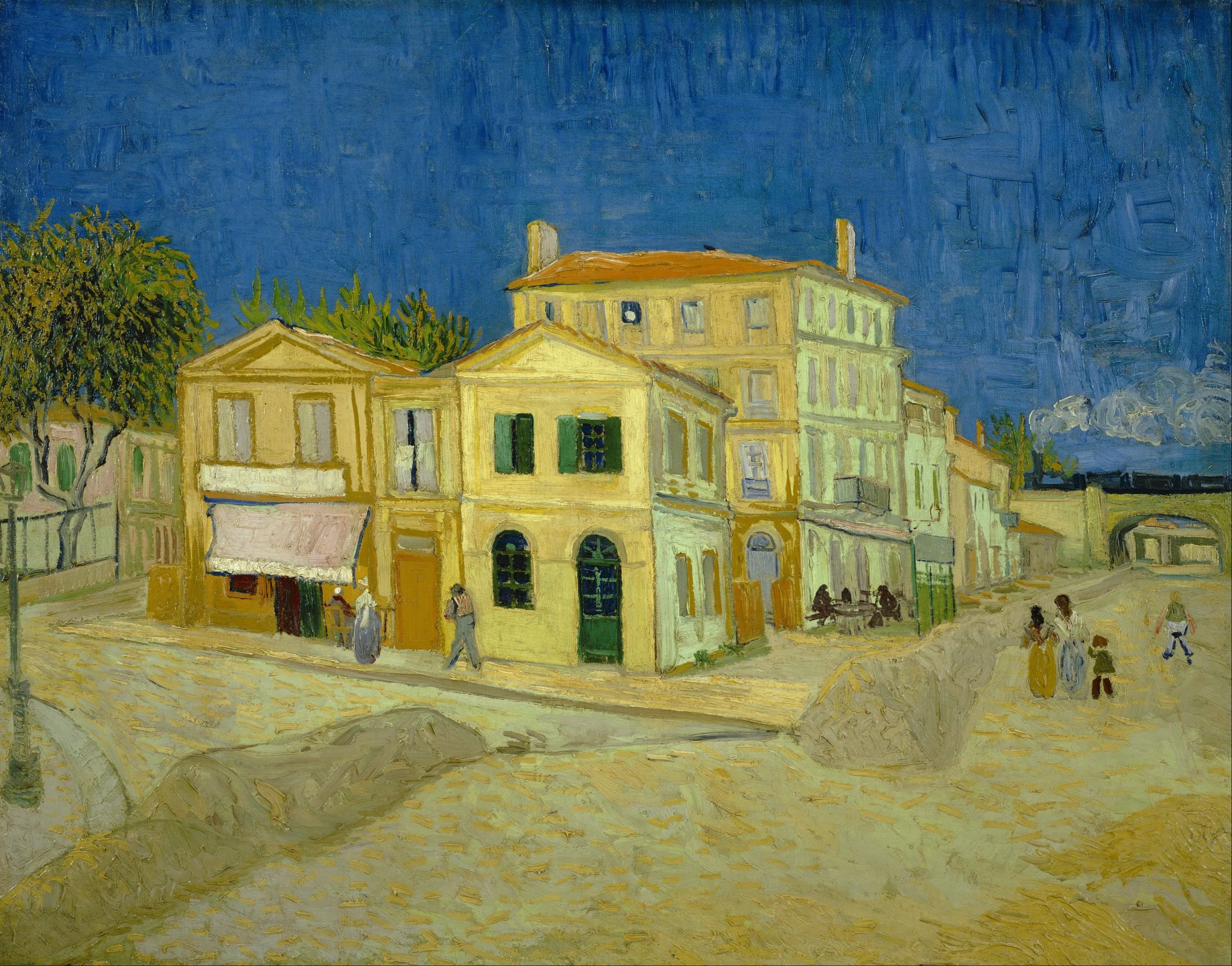 Vincent van Gogh – Das Gelbe Haus – handgemalte Reproduktion auf Leinwand