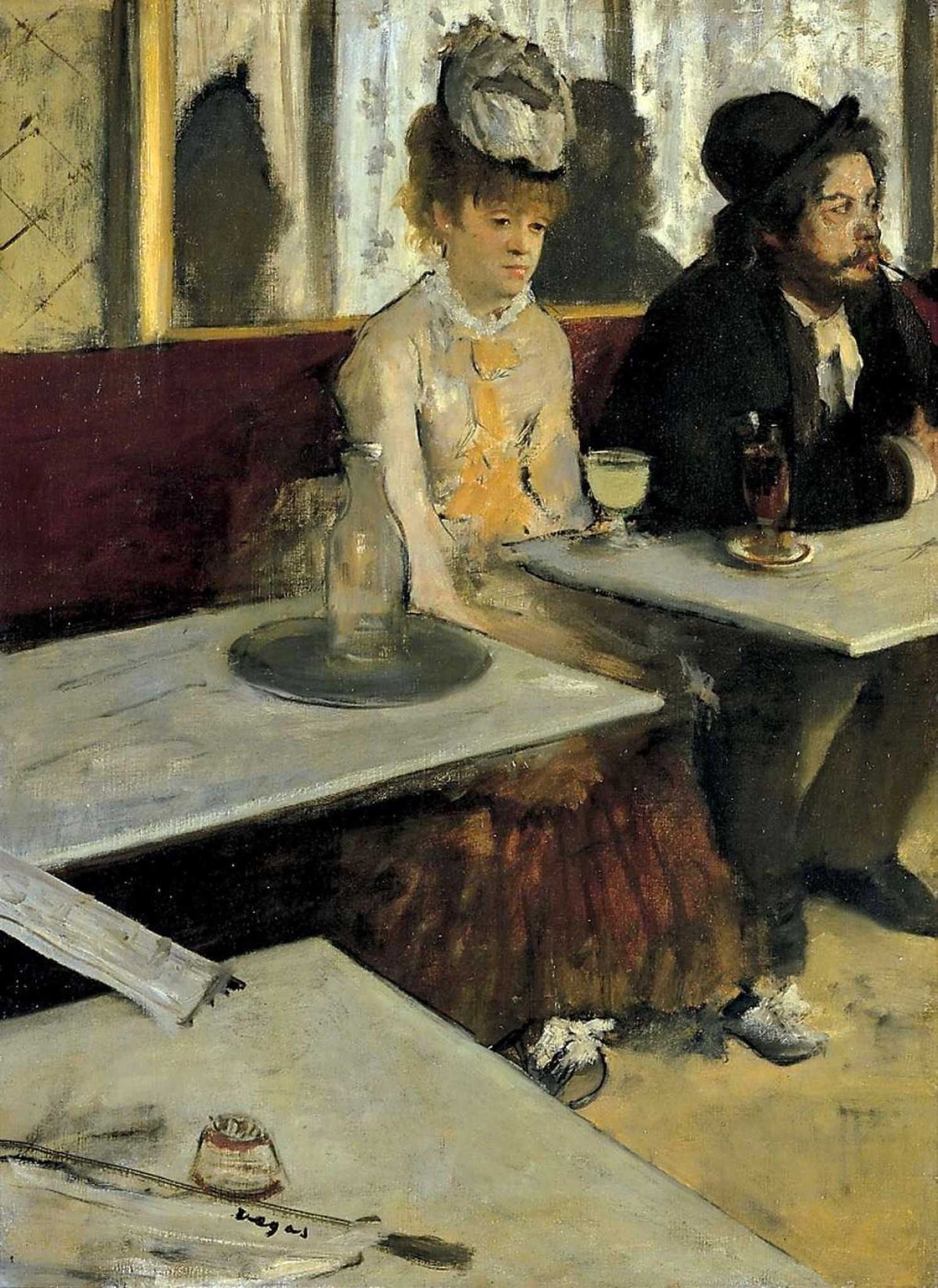 The Absinthe Drinker (Der Absinthtrinker) - Gemälde, Leinwandbilder