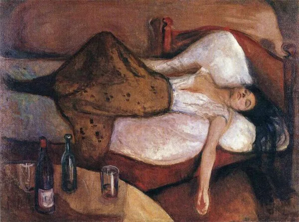 Edvard Munch - Sutradan - Ručno naslikane reprodukcije poznatih slikara, moderne zidne slike, umjetničke slike za zid