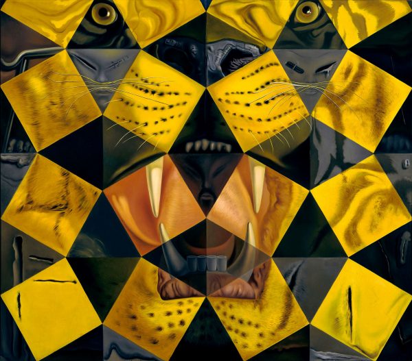 Salvador Dali - Tiger - reproduction of famous painting, painting on canvas