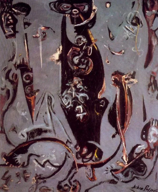 Jackson Pollock - Totem Lesson 2 - Hand-painted reproductions of famous painters, modern wall paintings, art paintings for the wall