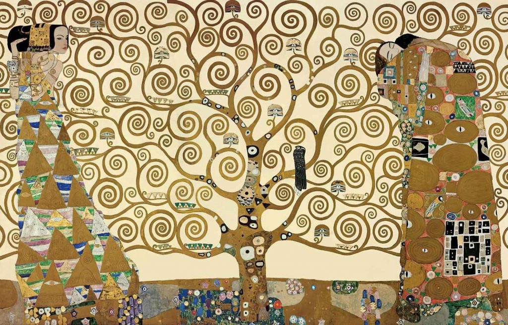 Gustav Klimt Drvo života - Ručno naslikane reprodukcije poznatih slikara, moderne zidne slike, umjetničke slike za zid