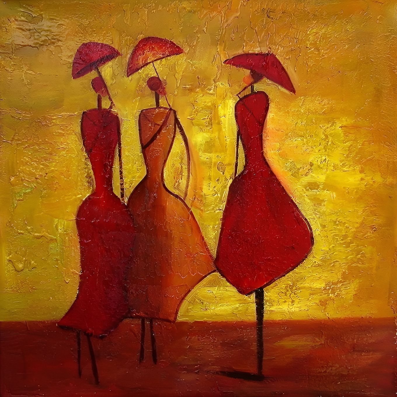 Kunst-dekoratives Ambiente-Gemälde „Unsere Liebe Frau von Afrika“-Gemälde, handgemalte Reproduktionen berühmter Maler, moderne Wandgemälde, Wandkunst-Gemälde