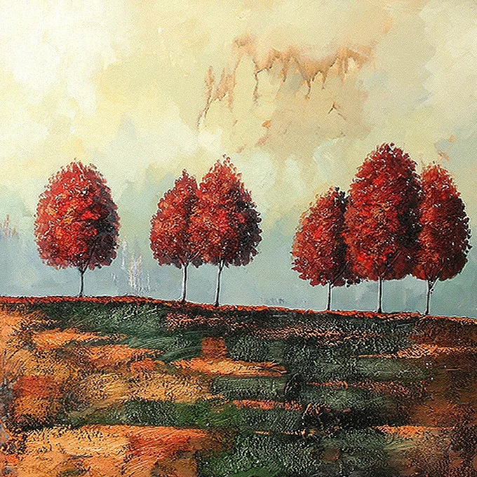 Quadro artistico Autunno III Reproduzioni dipinte a mano di famosi pittori, quadri moderni, quadri artistici per parete