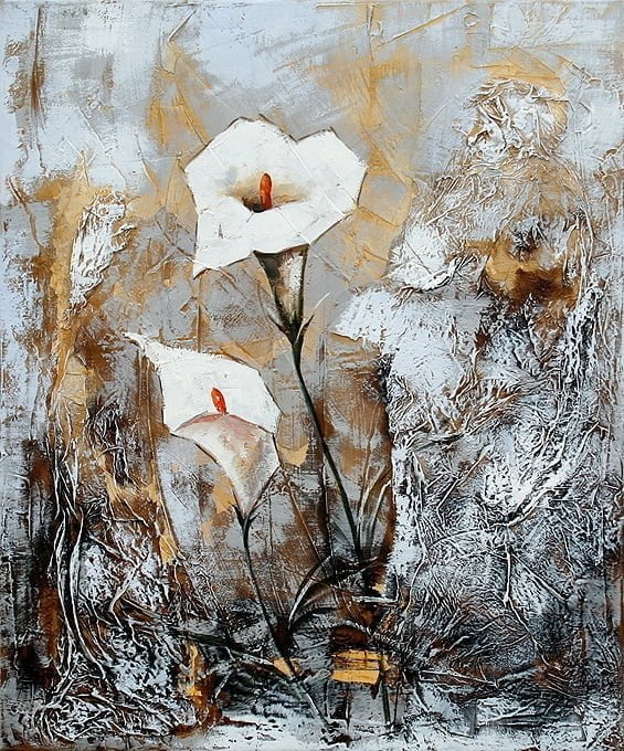 Painting-Decorative-Environmental-Kale-II-Modern-Painting Hand-painted modern wall paintings, paintings for the wall