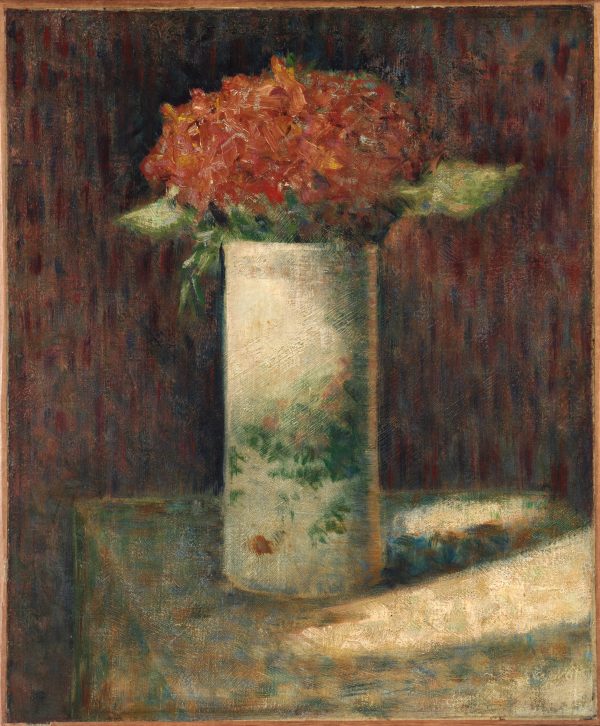 Vase-of-Flowers-Seurat Hand-painted reproductions of famous painters, modern wall paintings for the wall
