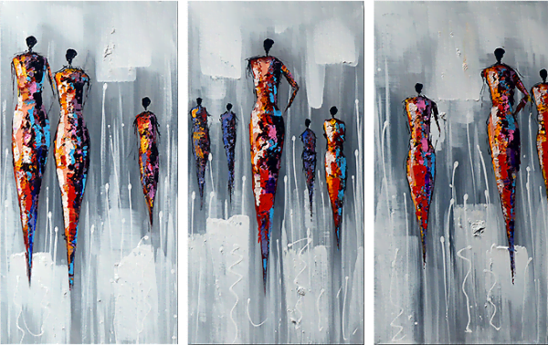 Vecdelna-slika-v-Mestu Ročno naslikane reprodukcije znanih slikarjev, moderne stenske slike, umetniške slike za na steno