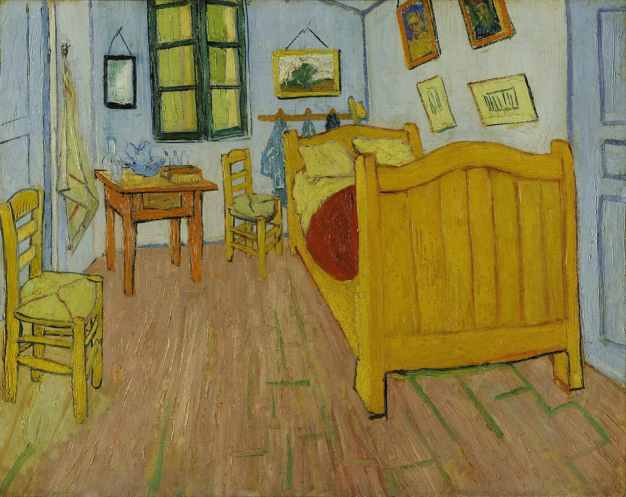 Vincent van Gogh – Schlafzimmer in Arles – handgemalte Reproduktion auf Leinwand
