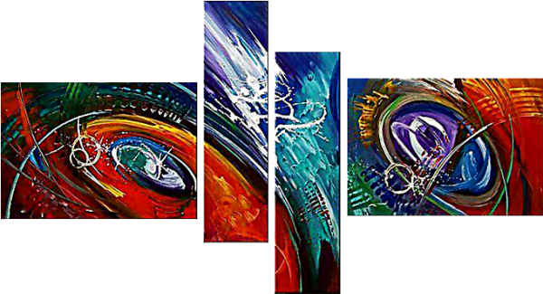 Vortex of Colors Modern Art Painting Hand-painted reproductions of famous painters, modern wall art, artistic paintings for the wall