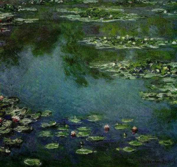 Water-Lilies-Claude-Monet Ročno naslikane reprodukcije znanih slikarjev, moderne stenske slike, umetniške slike za na steno