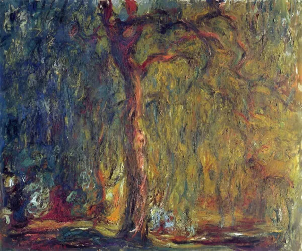 Weeping-Willow-Claude-Monet Híres festők reprodukciói, modern falművészet, falművészet