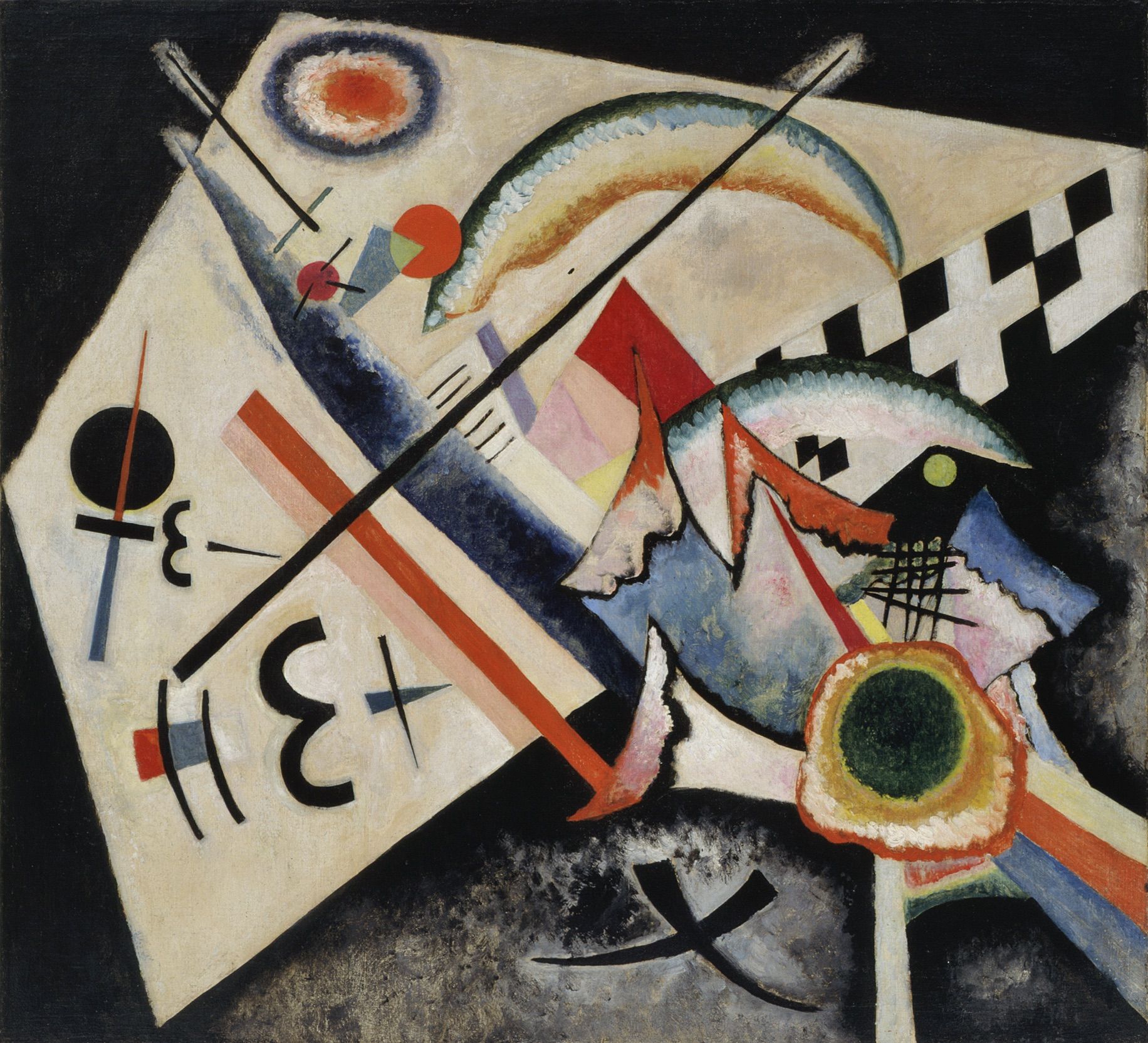 Vasilij Kandinski - White Cross (Weißes Kreuz) - Reproductions of famous paintings, modern wall art, artistic paintings for walls