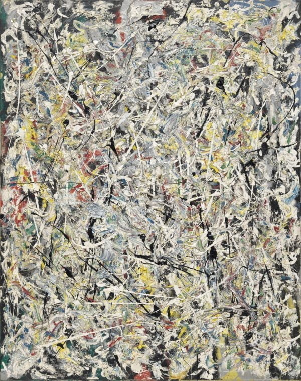 Jackson Pollock - White Light - Reprodukcije slikarjev, ročno naslikane stenske slike, olje na platnu, oljne slike, umetniške slike, moderne slike za na steno, ambientalne slike, abstraktne slike, dekorativne slike