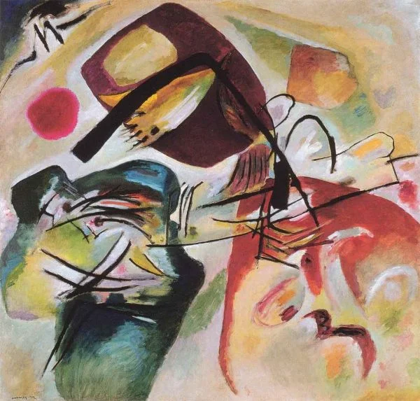 Vasilij Kandinski - With the Black Arch (Mit dem Schwarzen Bogen) - Reprodukcije slikarjev, ročno naslikane stenske slike, olje na platnu, oljne slike, umetniške slike, moderne slike za na steno, ambientalne slike, abstraktne slike, dekorativne slike