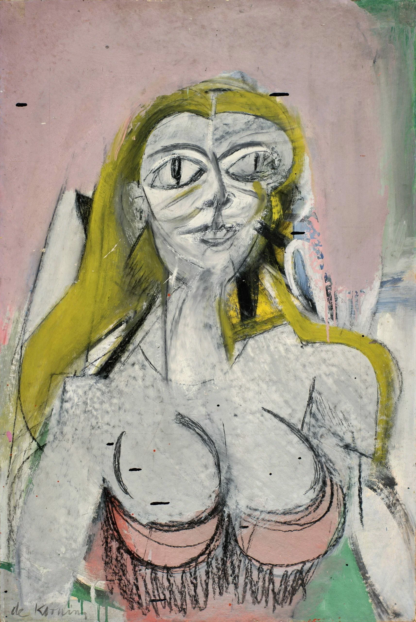Willem de Kooning - Woman I - Reprodukcije slikarjev, ročno naslikane stenske slike, olje na platnu, oljne slike, umetniške slike, moderne slike za na steno, ambientalne slike, abstraktne slike, dekorativne slike