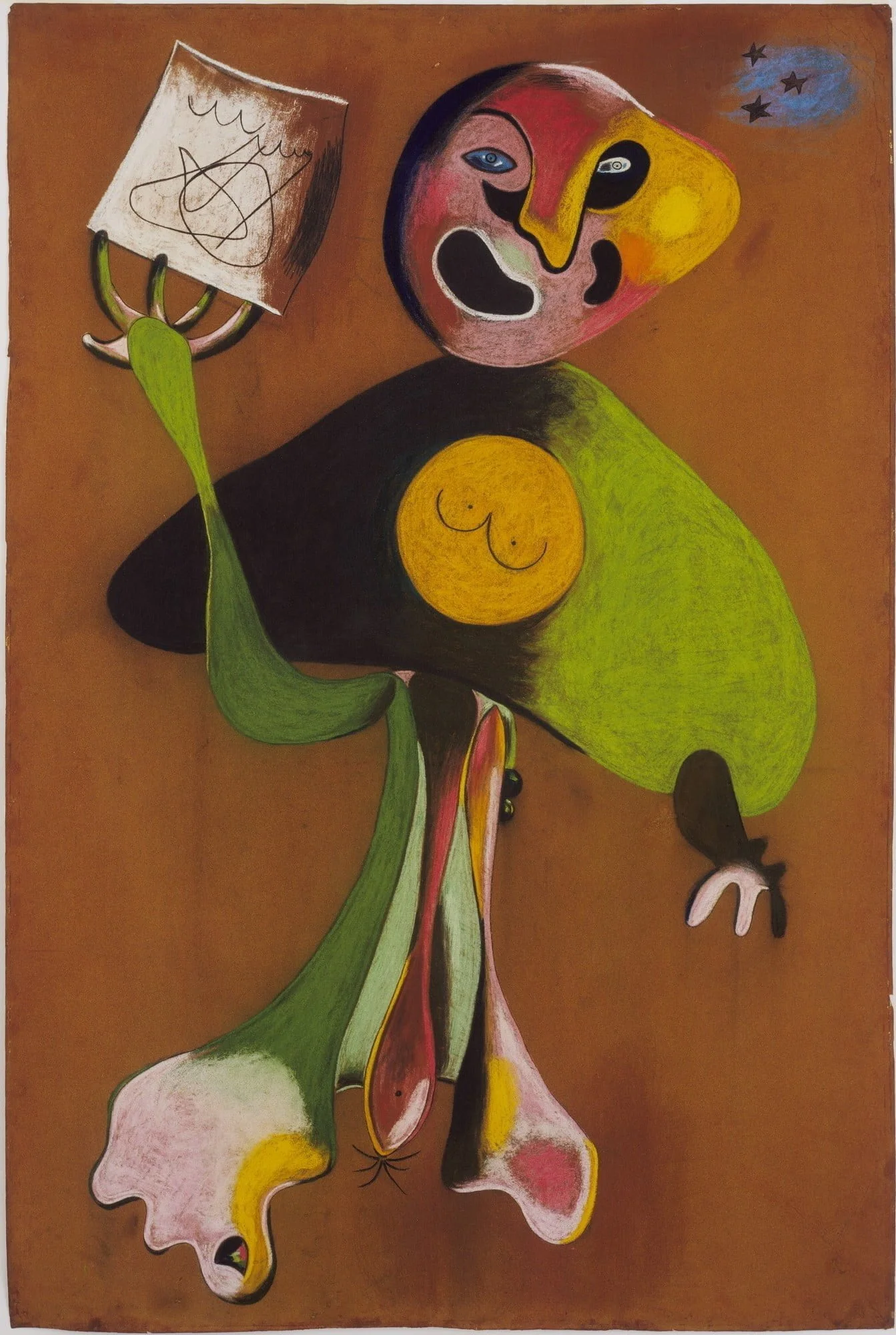 Joan Miro - Woman (The Opera Singer) - Reprodukcije slikarjev, ročno naslikane stenske slike, olje na platnu, oljne slike, umetniške slike, moderne slike za na steno, ambientalne slike, abstraktne slike, dekorativne slike