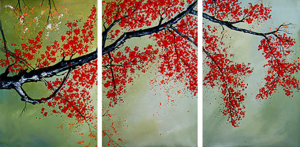 slike za na steno, stenske slike na platnu, umetniške slike, moderne slike, ambientalne slike, abstraktne slike, dekorativne stenske slike, nakup in prodaja slik - Večdelna slika Dekorativna slika Abstrakcije