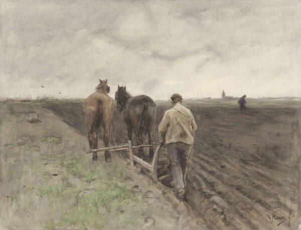 Ploughing in the Field