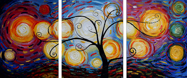 vecdelna-ambientalna-Slika-Sanje Reprodukcije znanih slikarjev, moderne stenske slike, umetniške slike za na steno