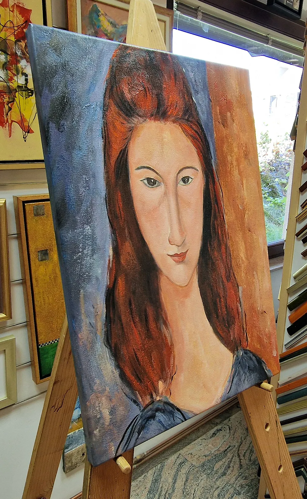 Amedeo Modigliani - Portret Jeanne Hébuterne I - olje na platnu - ročno slikana kopija po naročilu