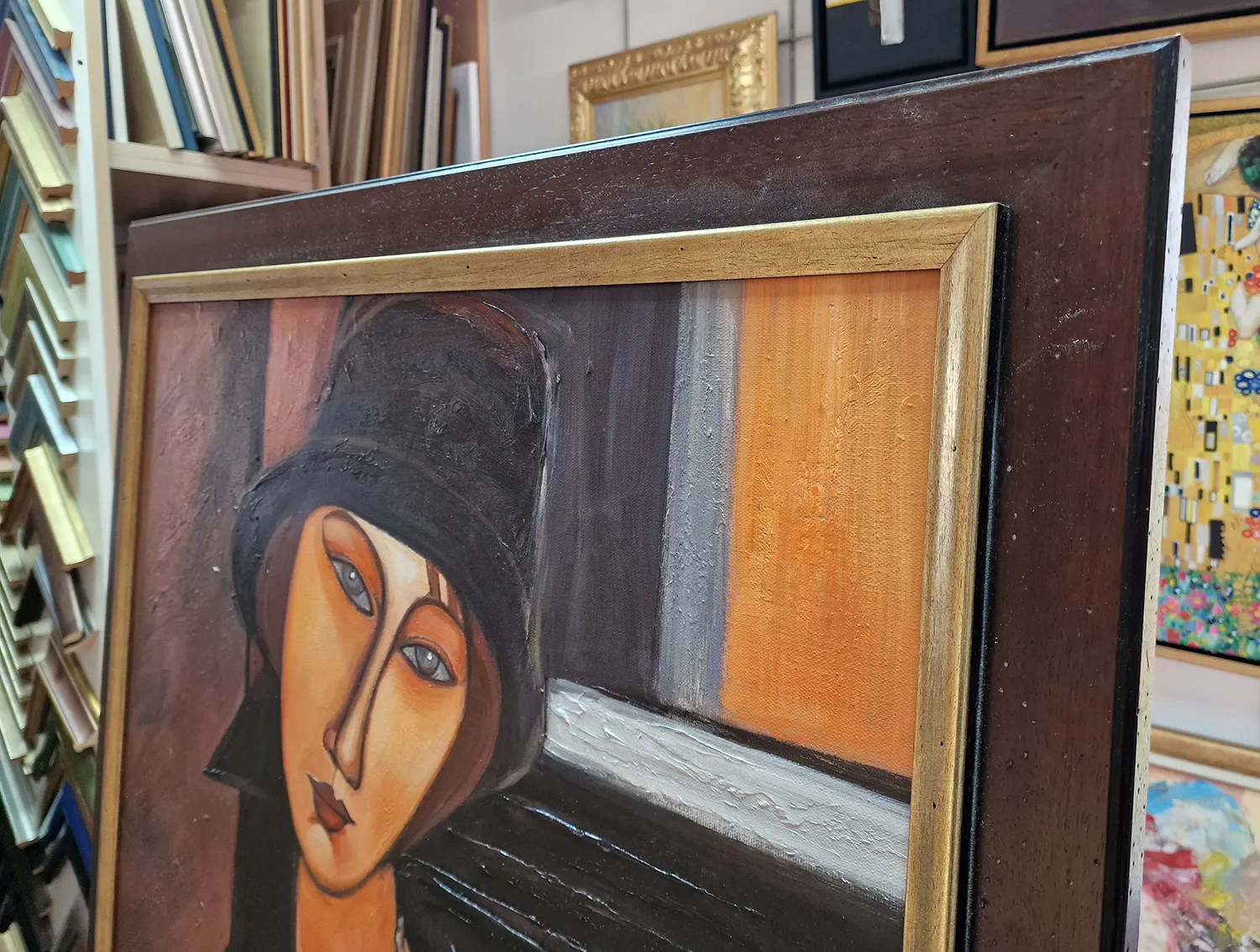 Amedeo Modigliani - Portret Jeanne Hébuterne IV - ročno slikana reprodukcija - olje na platnu