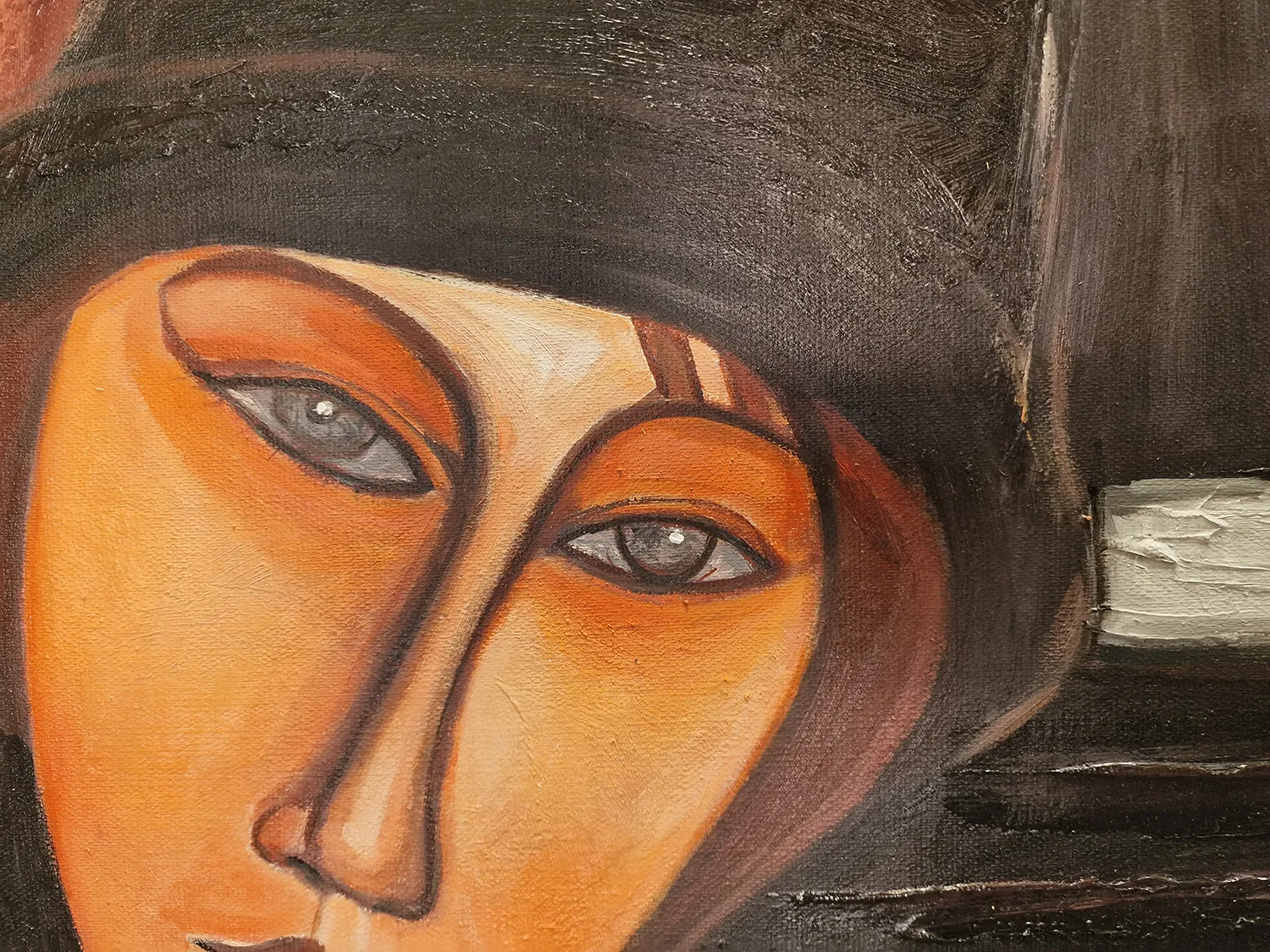 Amedeo Modigliani - Portret Jeanne Hébuterne IV - reprodukcija na platnu - ročno slikano olje