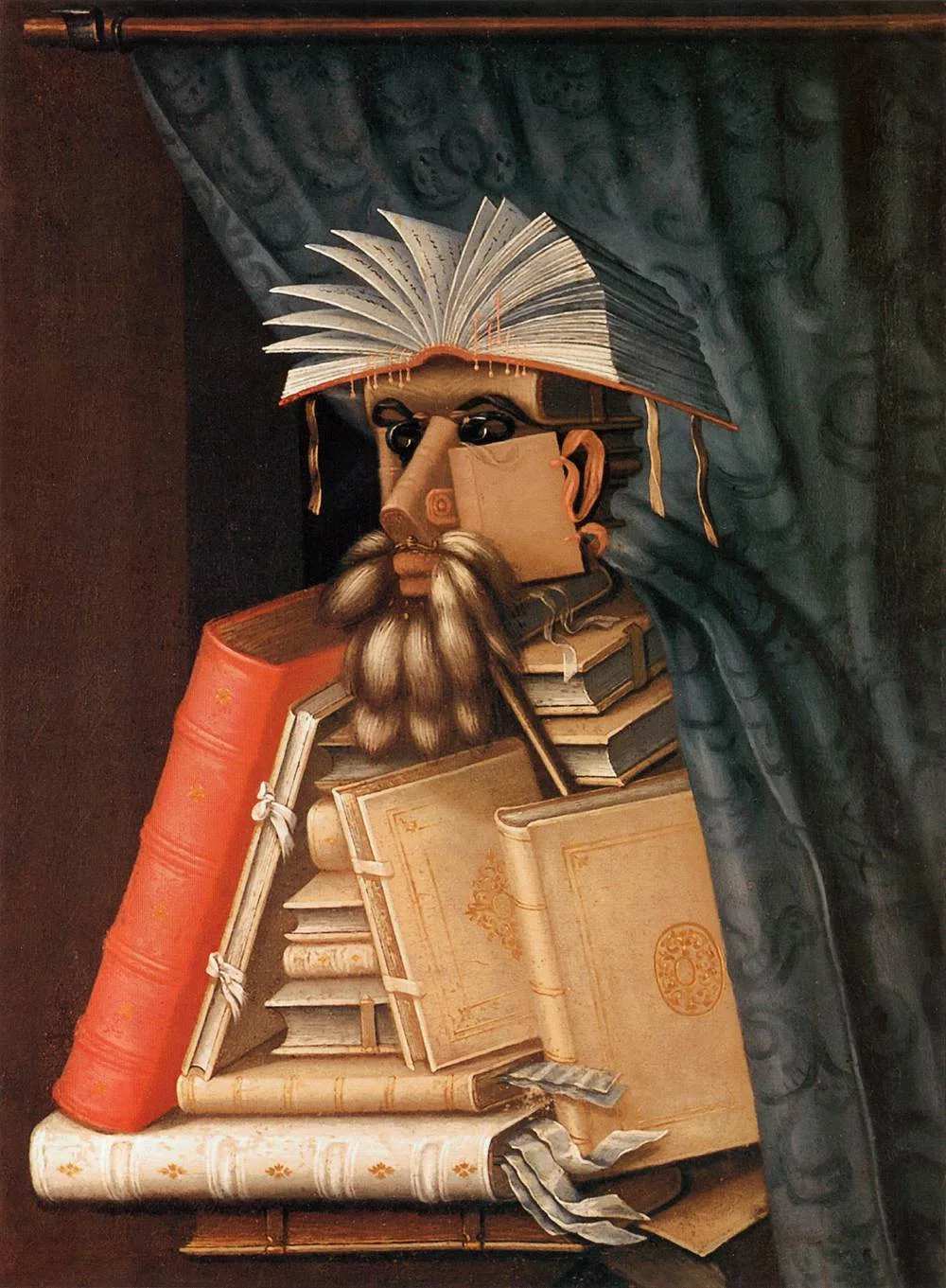 Giuseppe Arcimboldo – Der Bibliothekar – handgemalte Reproduktion auf Leinwand