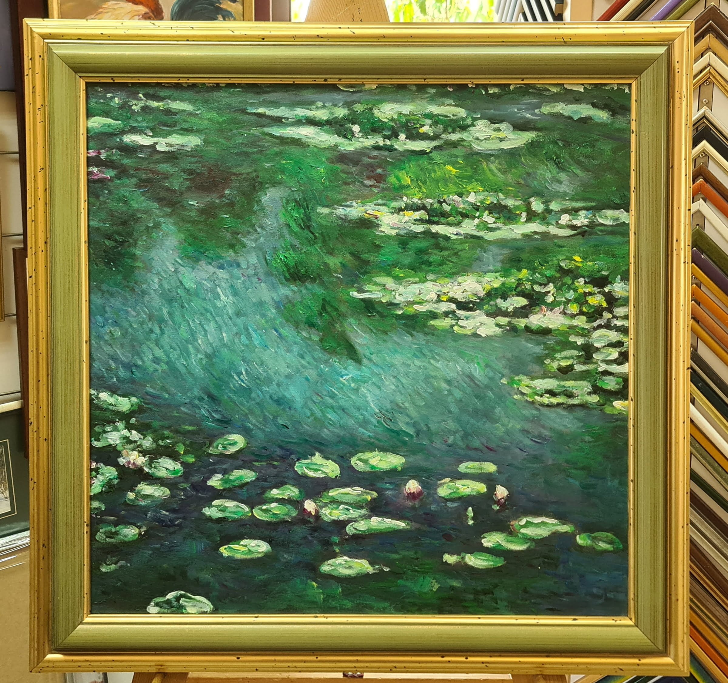 Claude Monet - Water Lilies (reproduction, famous painting, famous artist)