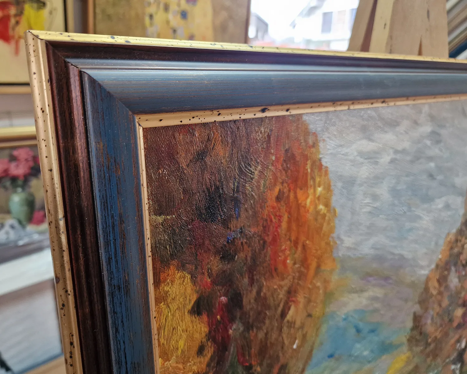Claude Monet – Barque sur la Seine à Jeufosse 2 – riproduzione dipinta a mano su tela, quadro artistico Claude Monet – Barque sur la Seine à Jeufosse 2 – riproduzione dipinta a mano su tela, quadro artistico (5)