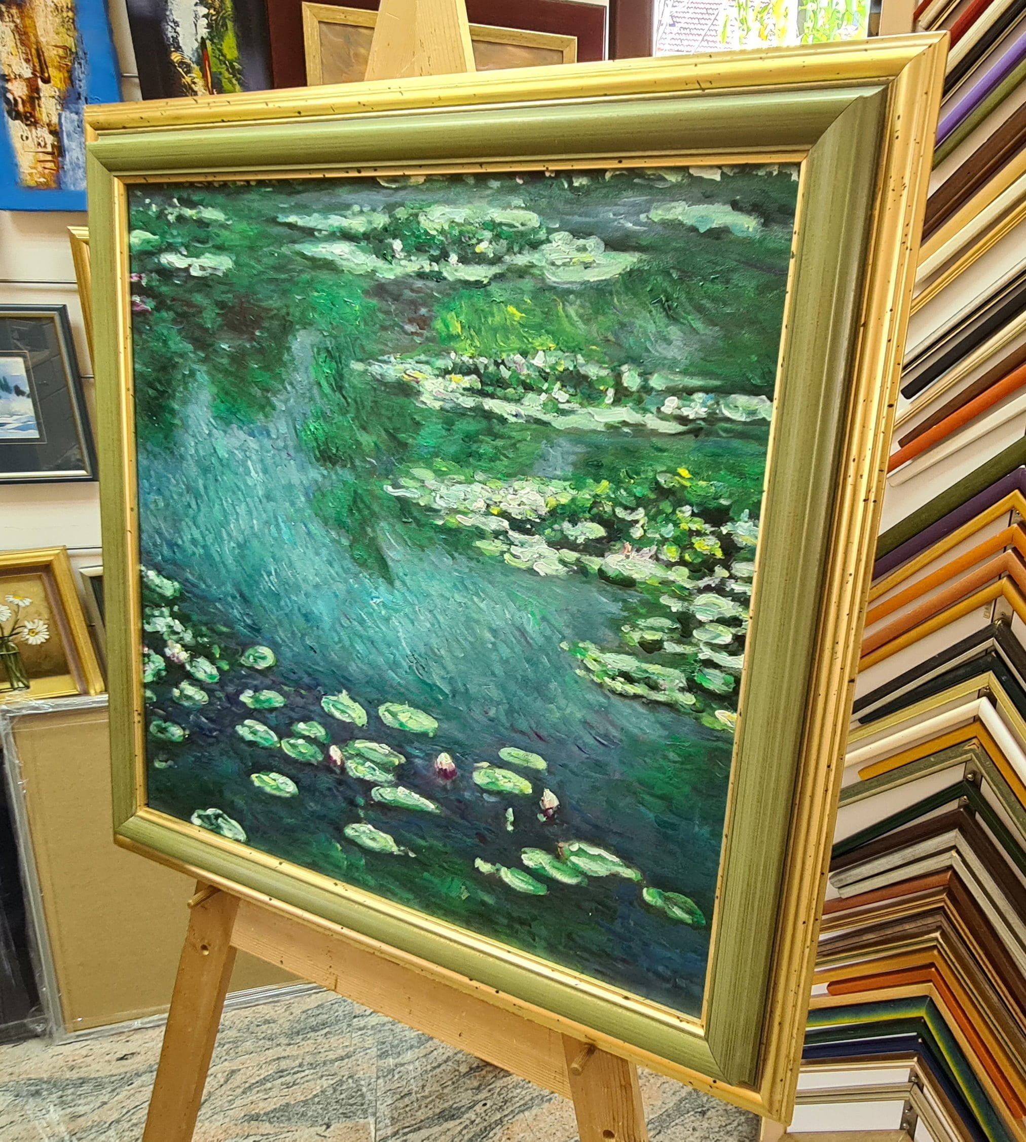Claude Monet - Water Lilies (reproduction, famous painting, famous artist)