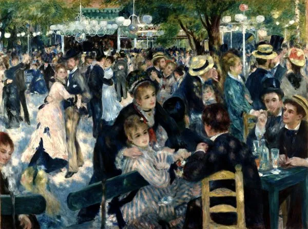 Híres festők reprodukciói, modern falfestmények, Dance At The Moulin De La Galette falfestmények