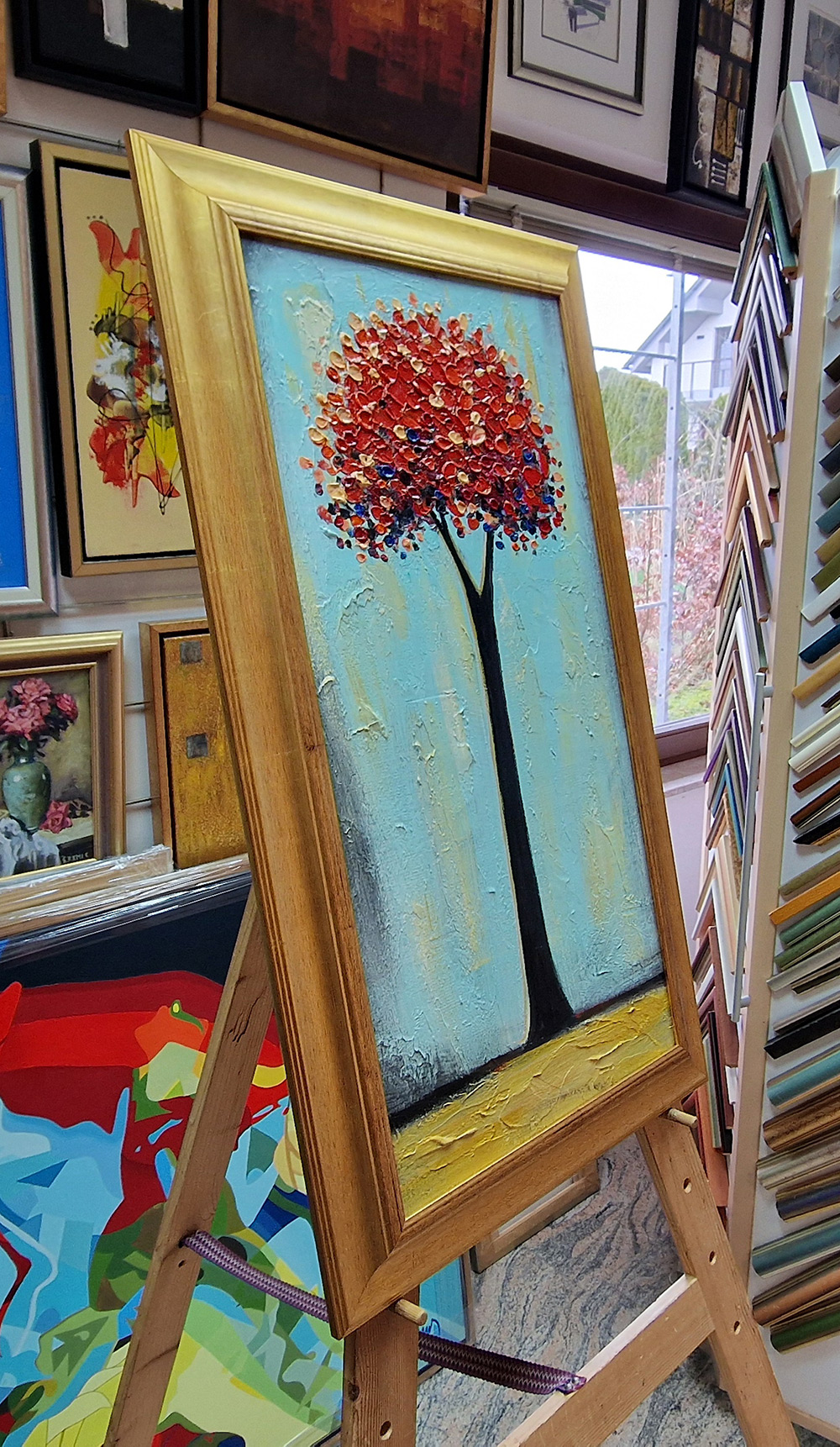 Dekorativne slike – Drevo na zlati zemlji I