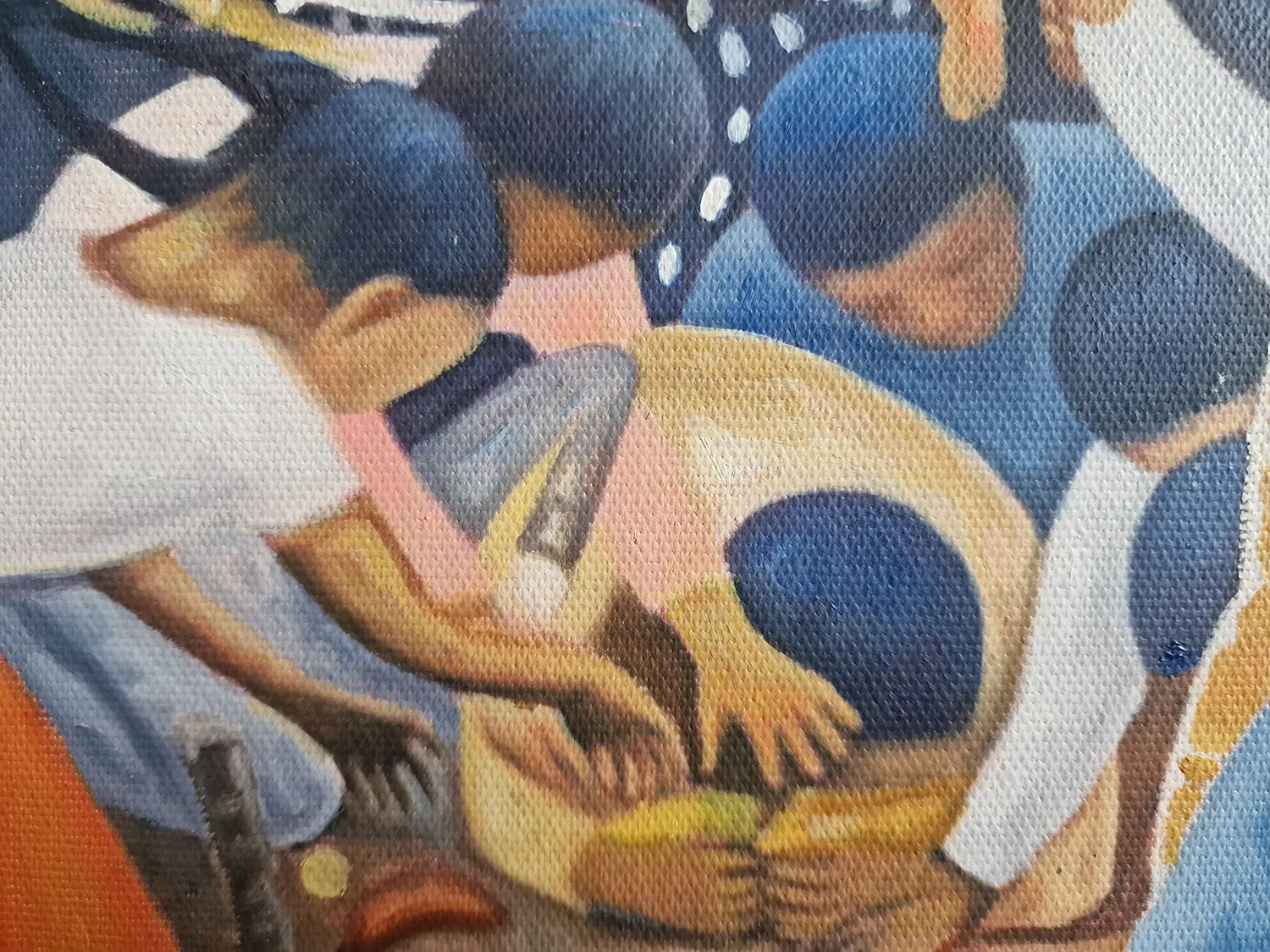 Diego Rivera - La Piñata - oil painting on canvas - hand-painted copy made to order
