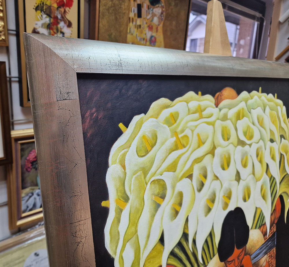 Diego Rivera – The Flower-Seller reprodukcija slike na platnu