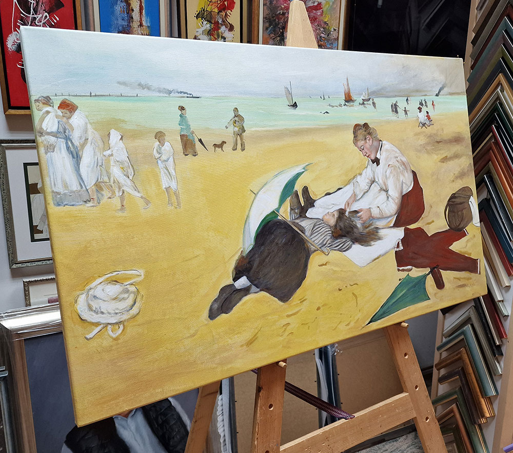 Edgar Degas - Beach Scene