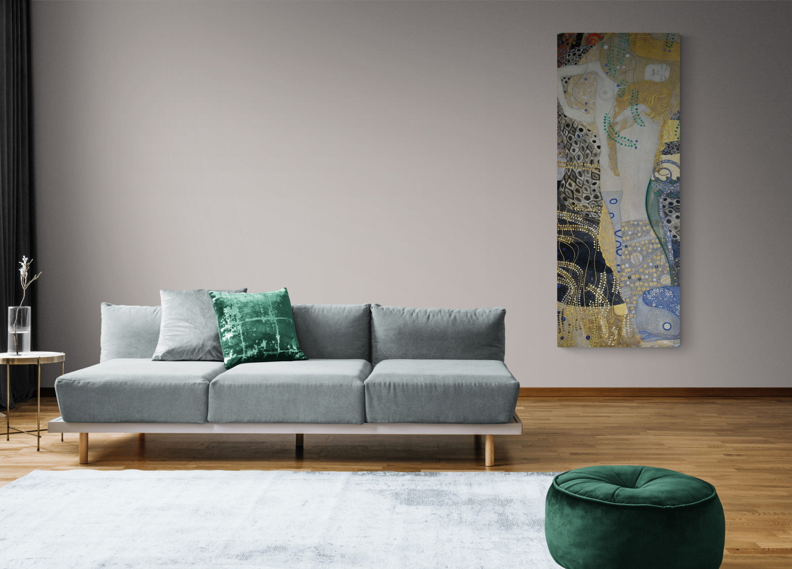 Gustav Klimt - Water Serpents I - Reproduction of Famous Painting - Canvas Wall Painting