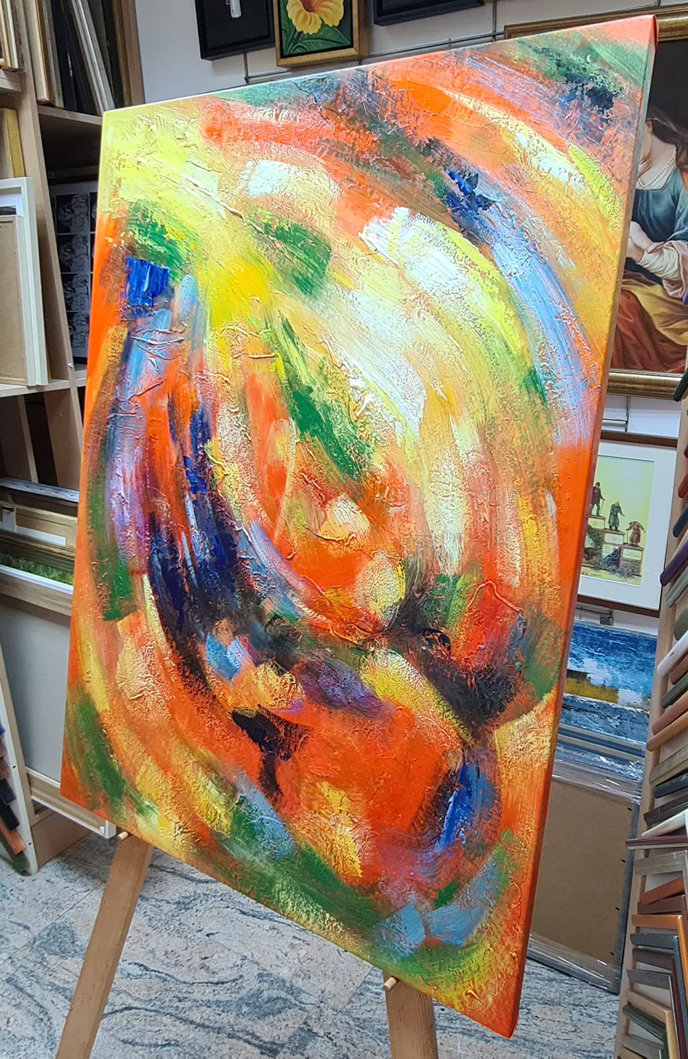 Energy Paintings - 3rd Chakra - canvas painting reproduction - hand-painted in oil