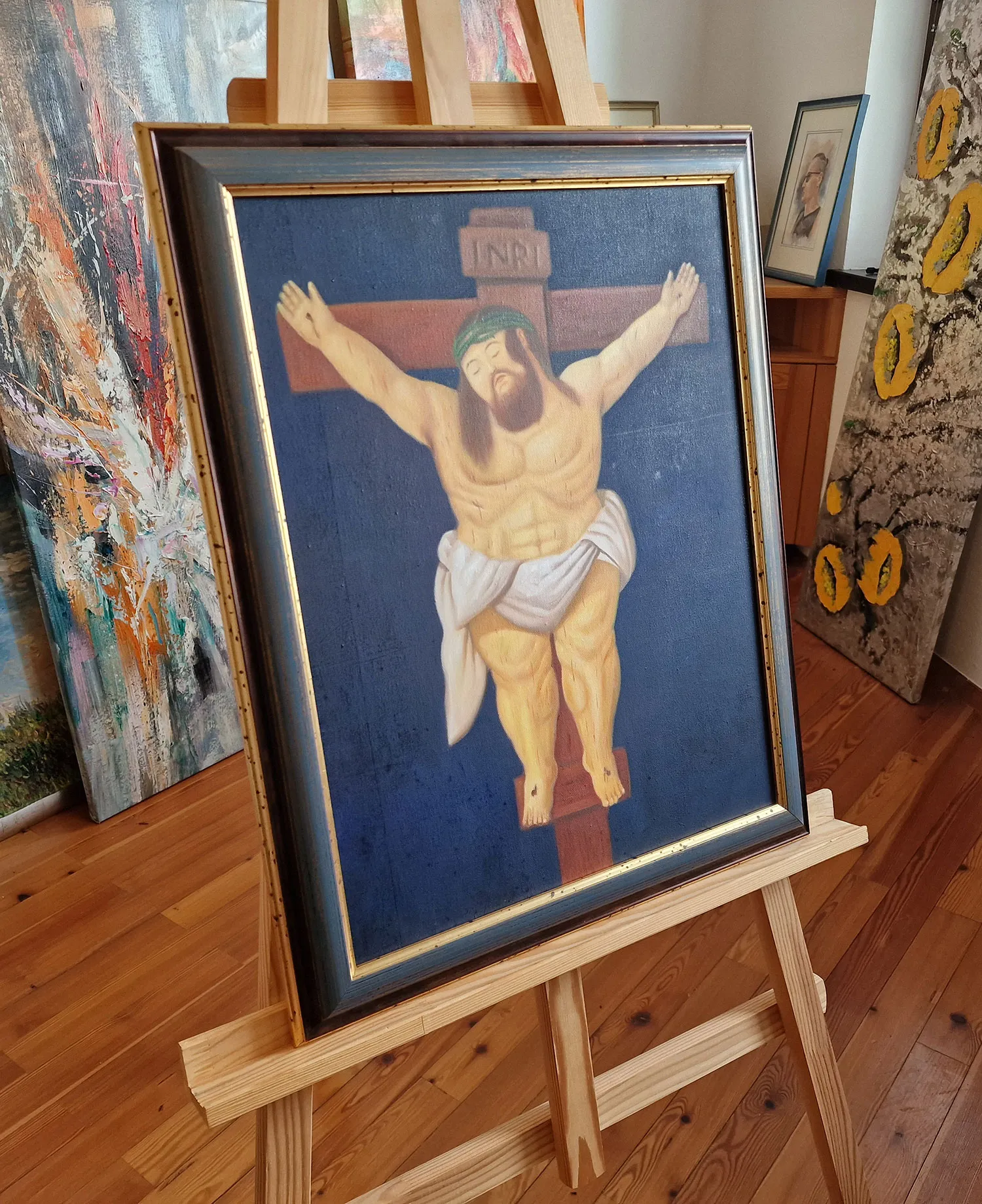 Fernando Botero - Christ Fernando Botero - Krisztus - kézzel festett festmény - olaj vásznon