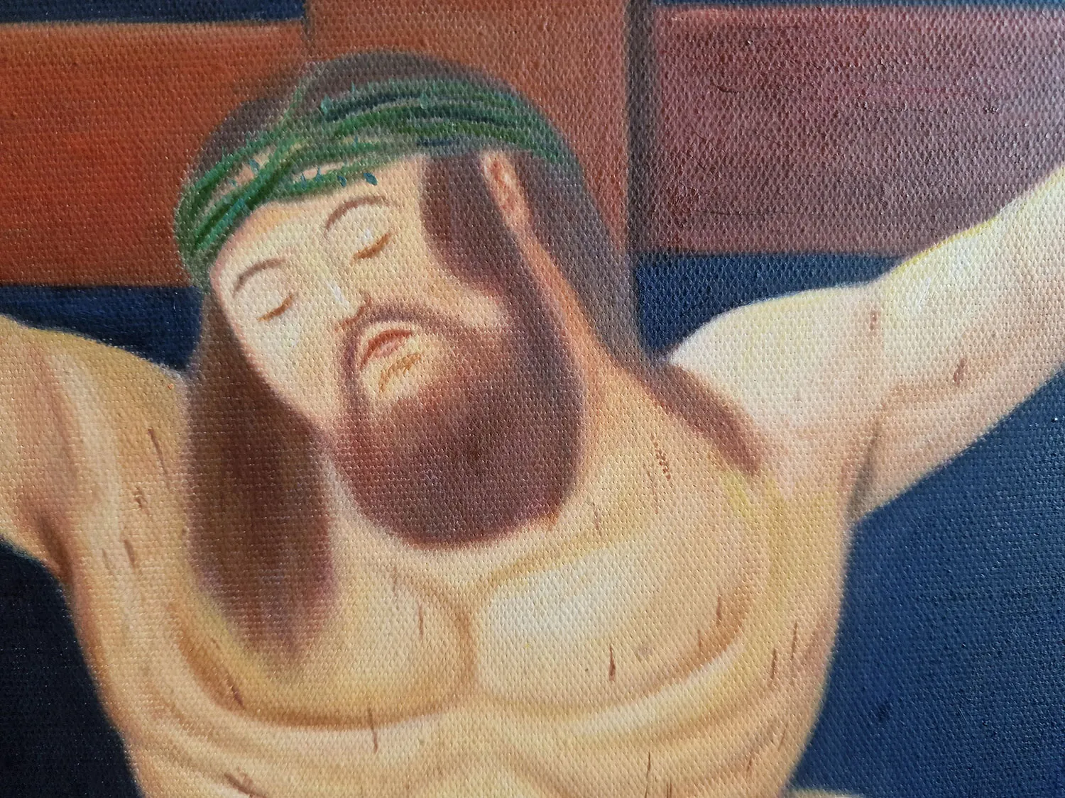 Fernando Botero - Christ Fernando Botero - Krisztus - művészi festmény vásznon - kézzel festett reprodukció
