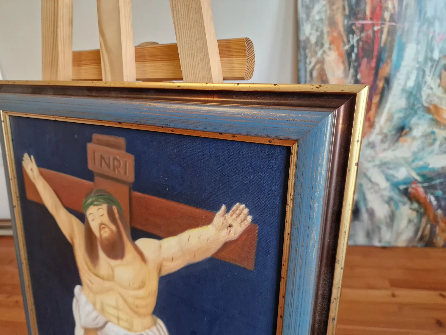 Fernando Botero – Christ slika na platnu Fernando Botero - Kristus - reprodukcija na platnu - ročno slikano olje