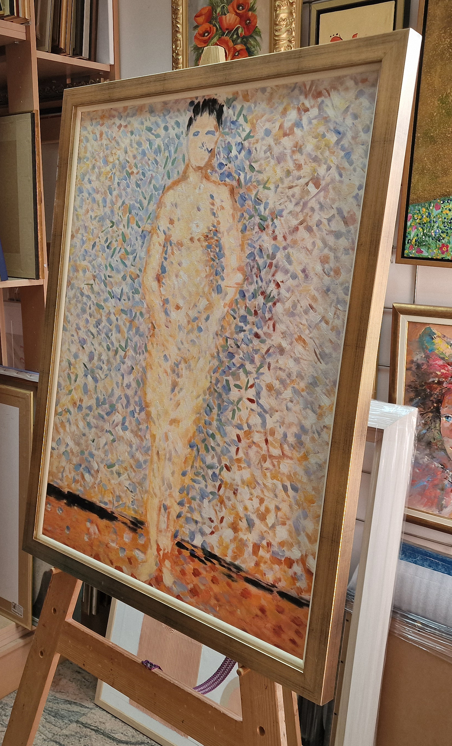 Georges Seurat - Model Facing Front (study for Models)