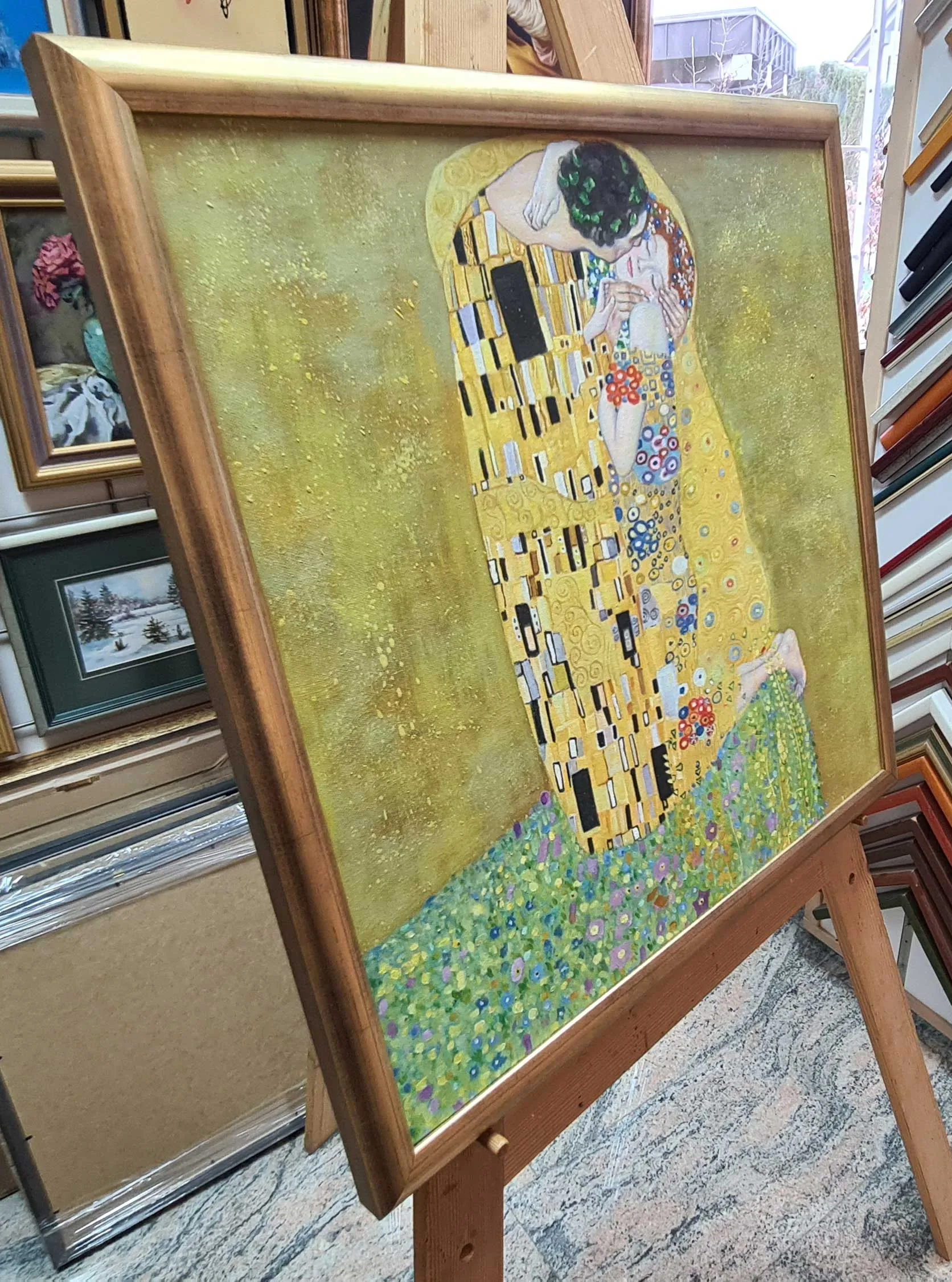 Gustav Klimt The Kiss Poljub