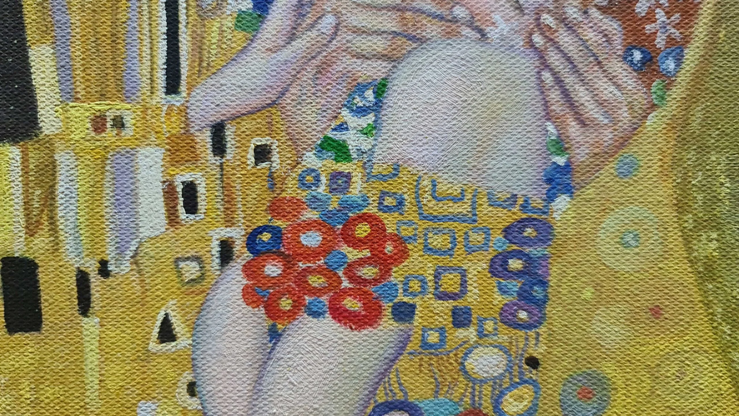 Gustav Klimt - The Kiss - (reproduction, famous painting, famous artist)