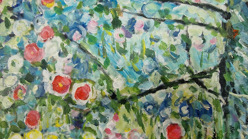 Gustav Klimt – Apple Tree I - reprodukcija slike na platnu