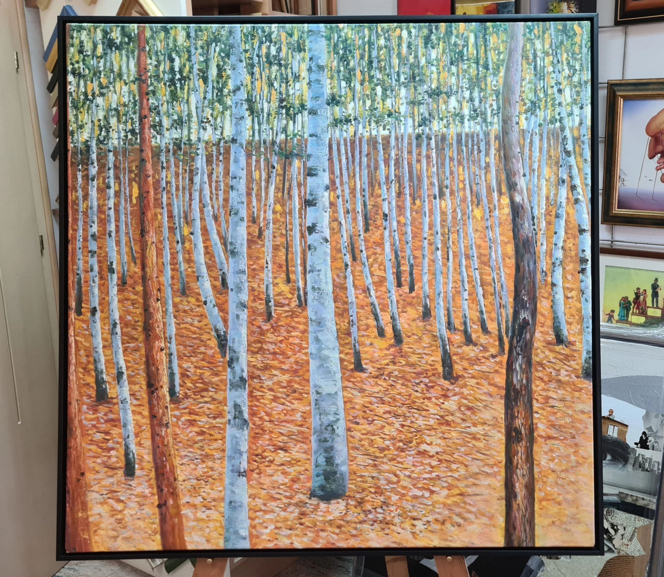 Gustav Klimt – Forest of
Beech Trees: reproduction, famous painting, painting on canvas